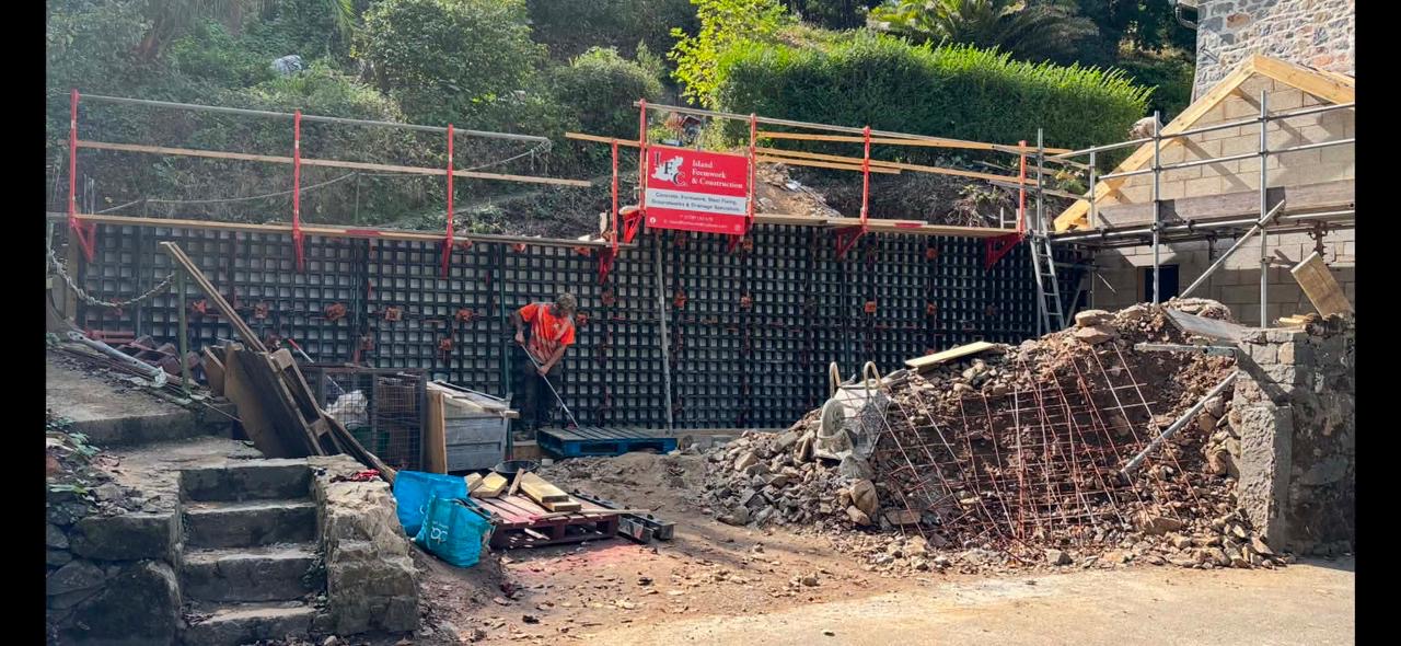 Foundation drainage works
