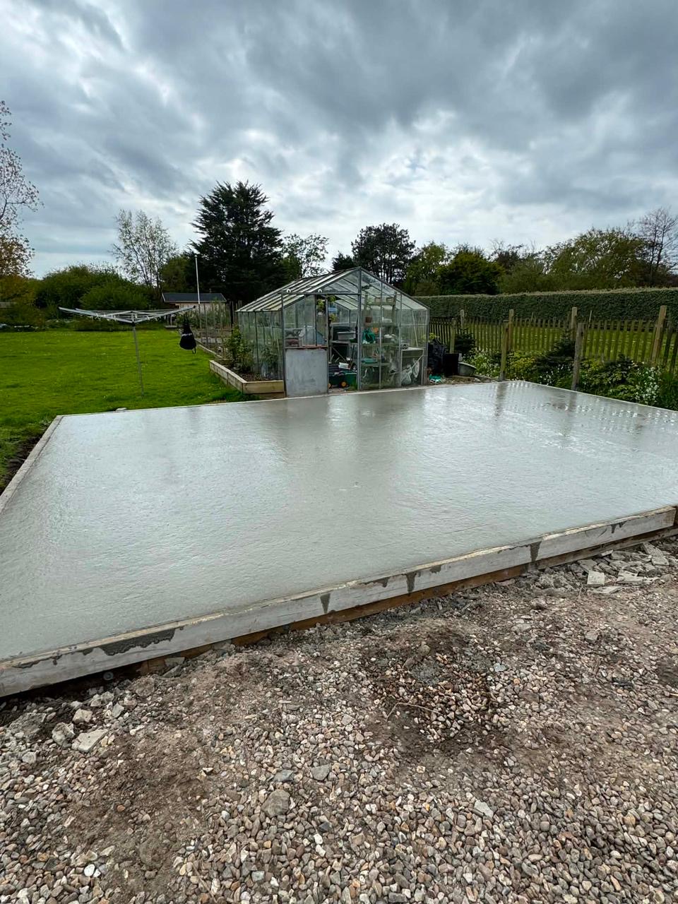 Power-Floated Garden Slab